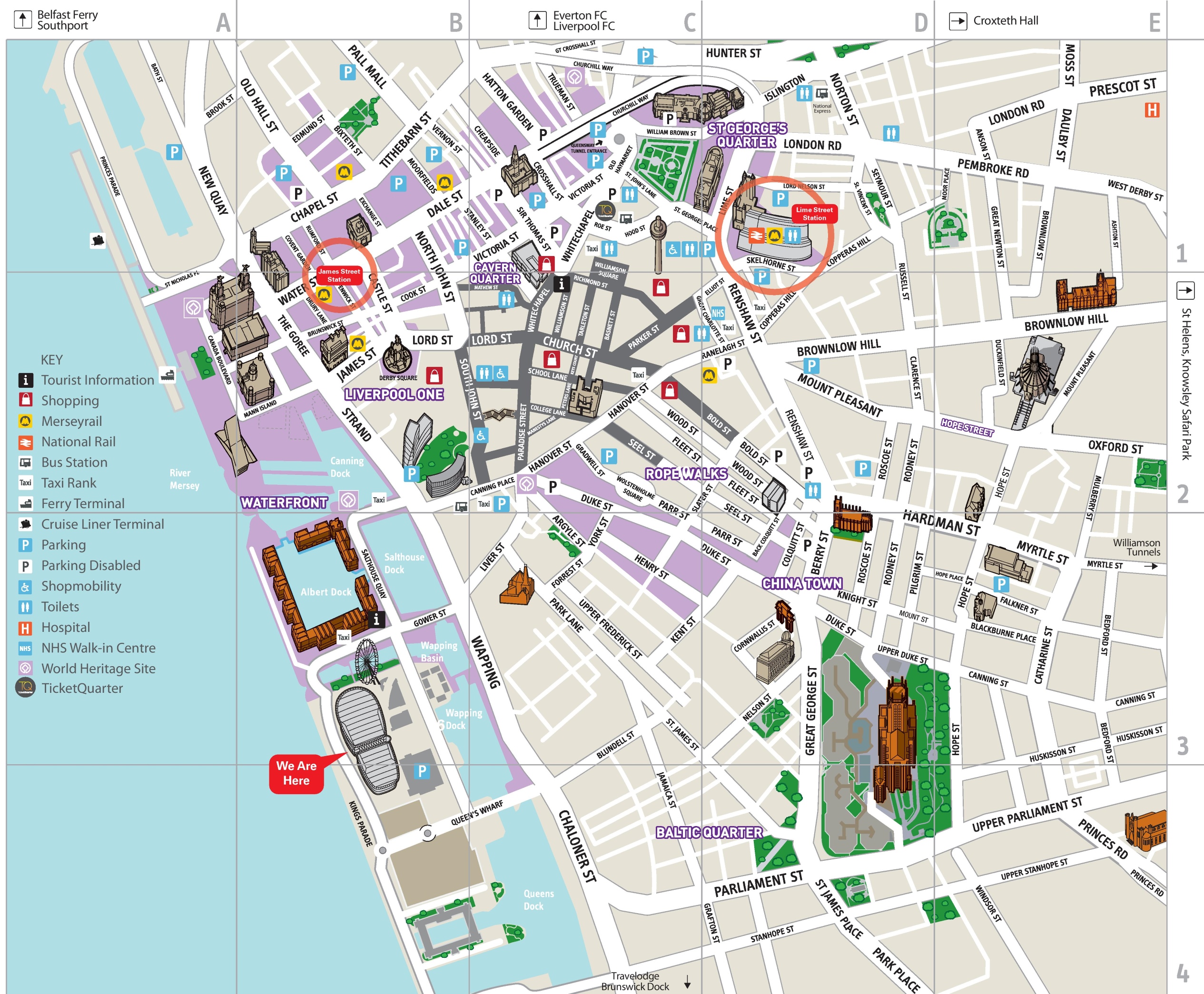 Explore Liverpool DB UK Conference Liverpool City Center Map %281%29 